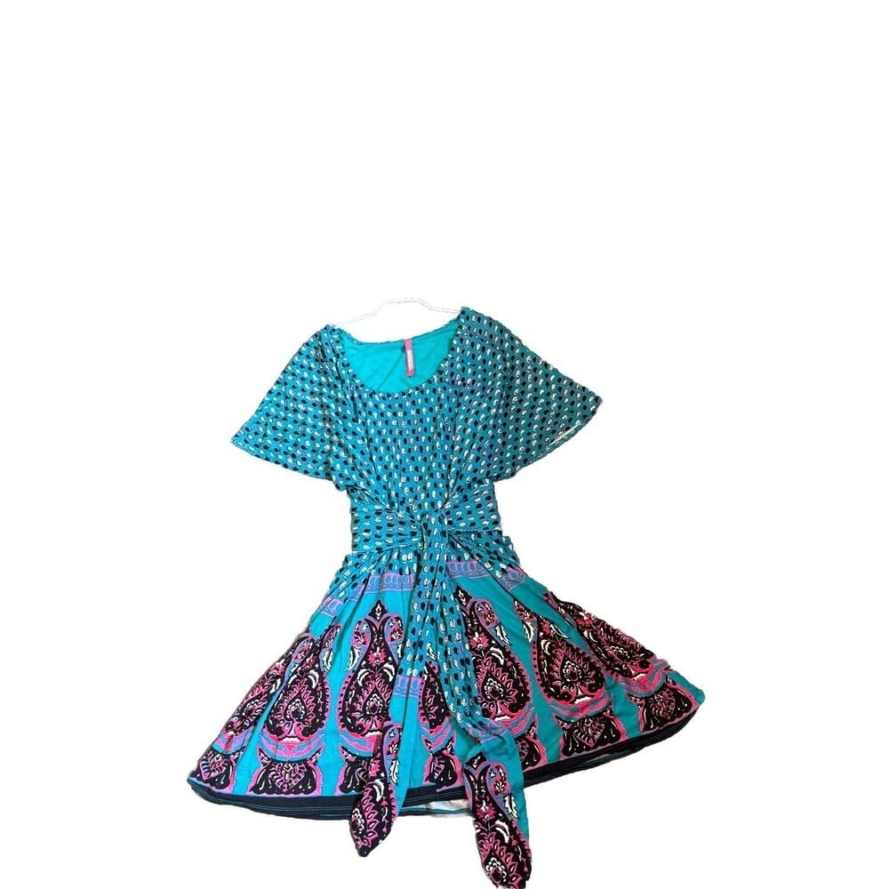 Plenty by Tracy Reese dress medium rayon and spandex, fully lined Paisley wrap